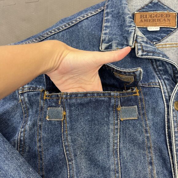 Rugged American by Dash Denim Jacket Vintage Trucker No Size FS Benefits Charity - Picture 7 of 13